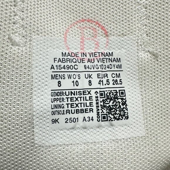 ⭐Chuck Taylor All Star Lift Double Stack Platform Sz 8 Mens Shoes Black A15490C⭐ - Picture 7 of 7